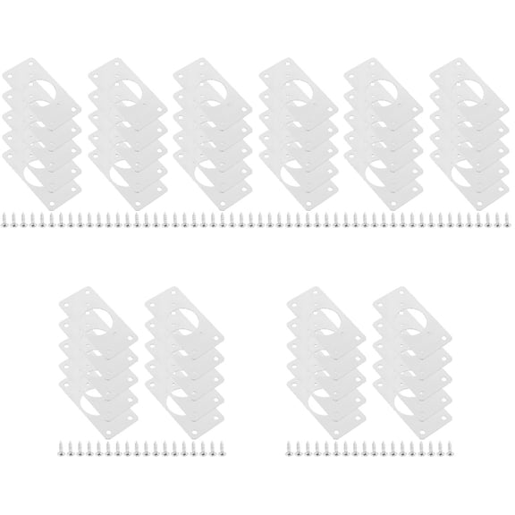 Raindrops 50 pcs Hinge Repair Plate Stainless Steel Door Reinforcement Plate Repair Bracket