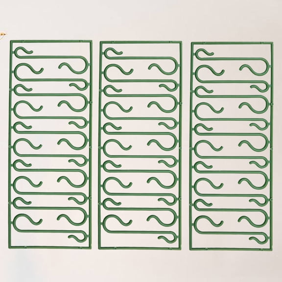 Raindrops S Shaped Pvc Hooks Green Multi Purpose Plastic 500 Pcs 1.8In