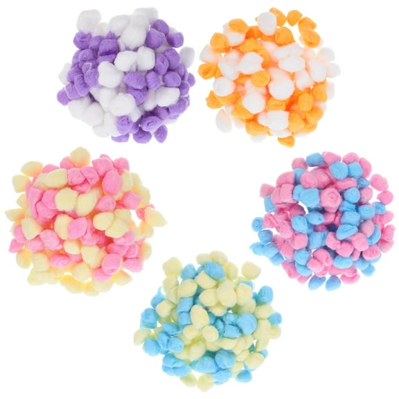 Raindrops 500 Pcs Colorful Warm Cotton Balls Fluff Litter Colored