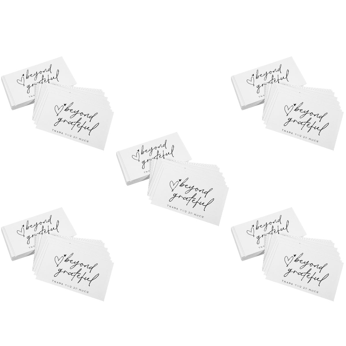 Raindrops 500 Pcs  Thank You Cards Small Business Paper Thanks Cards for Boutique Shops Thank You Paper Card