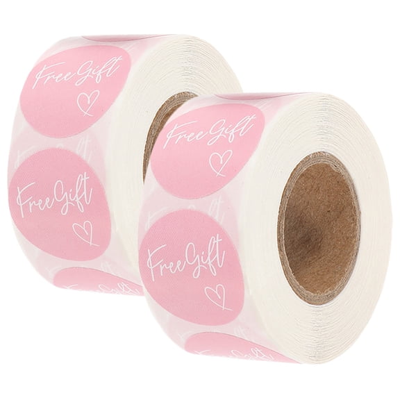 Raindrops Pink Dot Stickers for Packaging of Orders Self Adhesive Circle Label Stickers