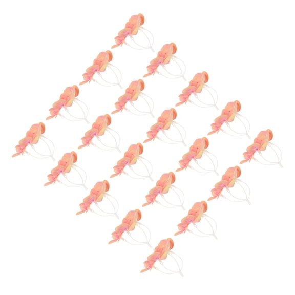 Raindrops 50Pcs Printed Realism Orange Artificial Hydrangea Flowers for Event Decor