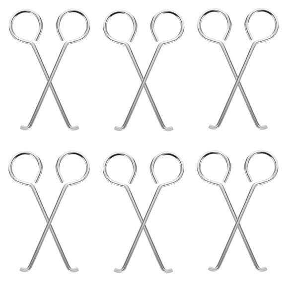 Raindrops 50Pcs Bathroom Drain Hook Stainless Steel Hair Cleaning Debris Removal Homeowners