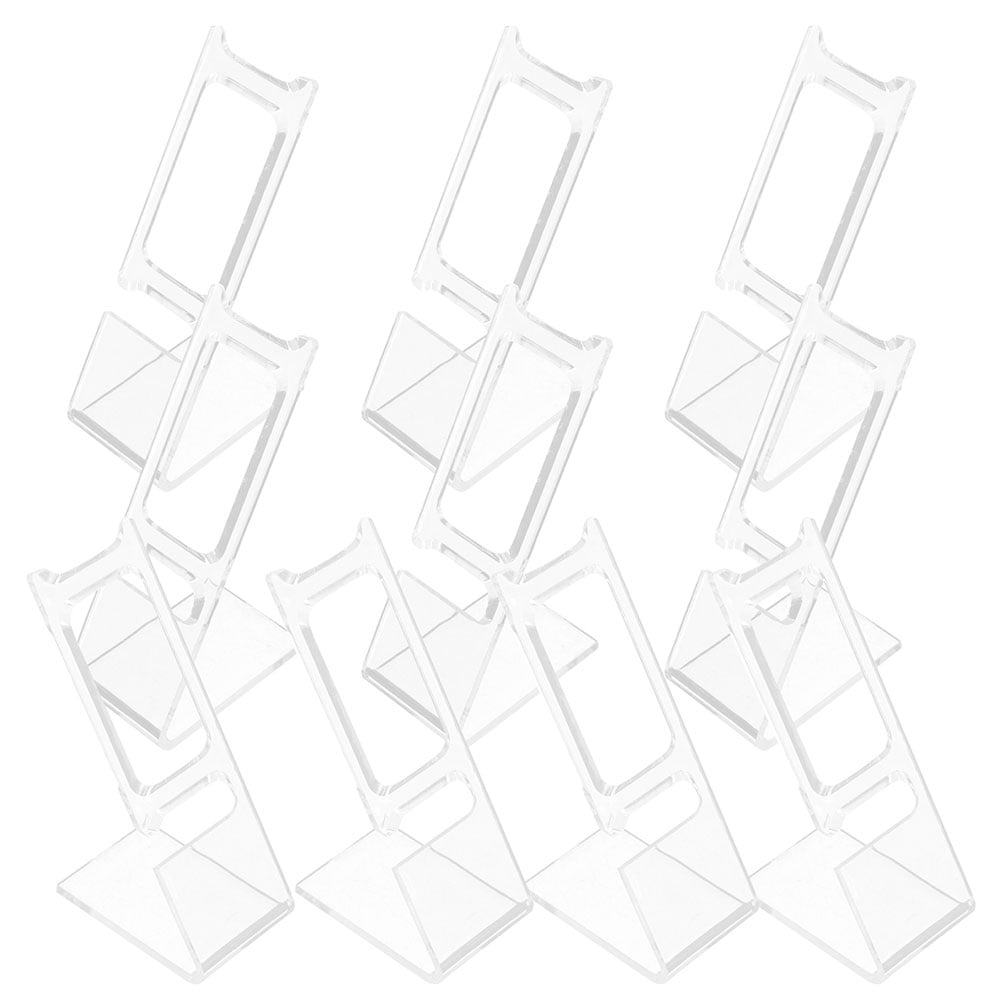 Raindrops 50Pcs Clear Watch Display Organizer Plastic Stand for Home Jewelry and Wristwatch Support
