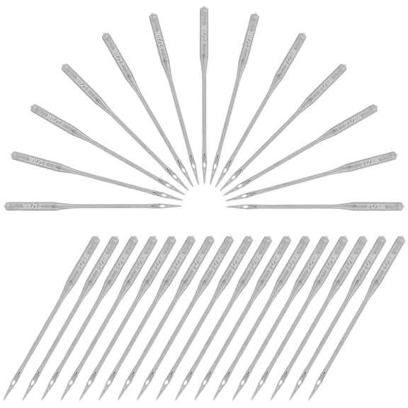 Raindrops 50Pcs Denim Sewing Machine Needles Silver 90 14 Regular Point for Home Sewing Machines
