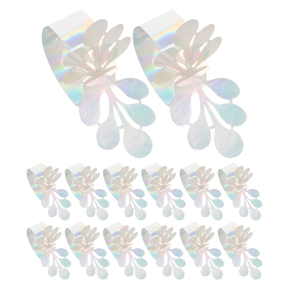 FOMIYES 50Pcs Elegant Paper Serviette Rings for Wedding Banquet and Party Table Decor