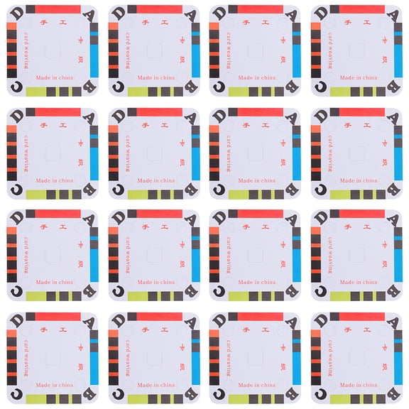 Raindrops 50Pcs Handmade Weaving Cards Tablet Paper Loom DIY Craft Supplies