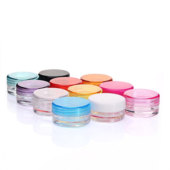 Raindrops 50Pcs Mini Cake Containers Small Plastic Storage Box Material Round Bottom For Women Travelling