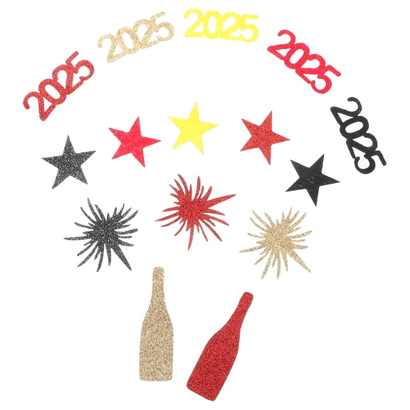 Raindrops 50 Pieces Multi-Color New Year Confetti Table Sprinkles for Party Decoration