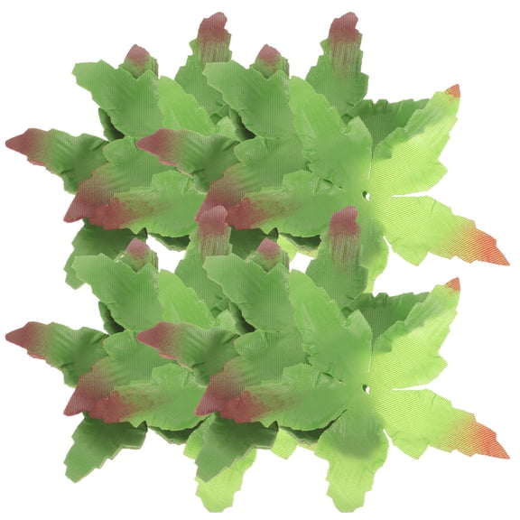FOMIYES 50Pcs Fabric Sepals Green for DIY Craft Flowers Fake Calyxes Materials for Flower Making