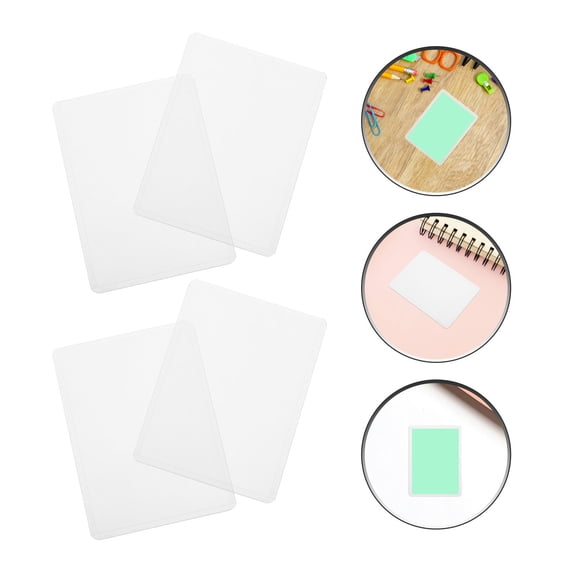 FOMIYES 50Pcs Transparent PVC Sports Card Sleeves Hard Plastic Baseball Basketball Card Protectors