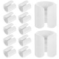 thumbnail image 1 of FOMIYES 50Pcs White Plastic Chair Leg Covers Floor Protectors for Wood Floors with Easy No Tool Installation, 1 of 7