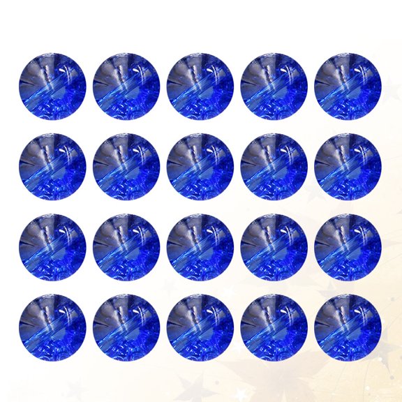 Raindrops 50Set Simple Style Blue Resin Buttons for Diy Sewing Accessories
