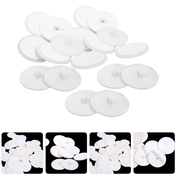 USHOBE Ushobe Clear Adhesive Ceiling Hooks, White, Strong and Lightweight 50Pcs
