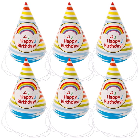 Raindrops 50pcs Paper Birthday Party Cone Hats for Daily Use Suitable for Kids and Adults