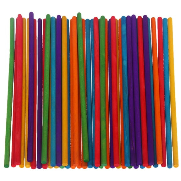Raindrops 50pcs Colorful Rhythm Sticks Wooden Music Rhythm Sticks Replacement Rhythm Sticks