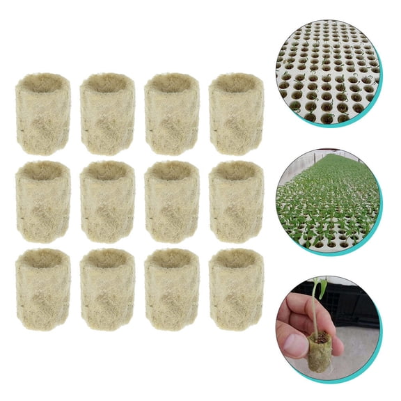 Raindrops 50pcs Hydroponic Starter Plugs for Plants Synthetic Material Assorted Color Soilless Grow Cylindrical Plug
