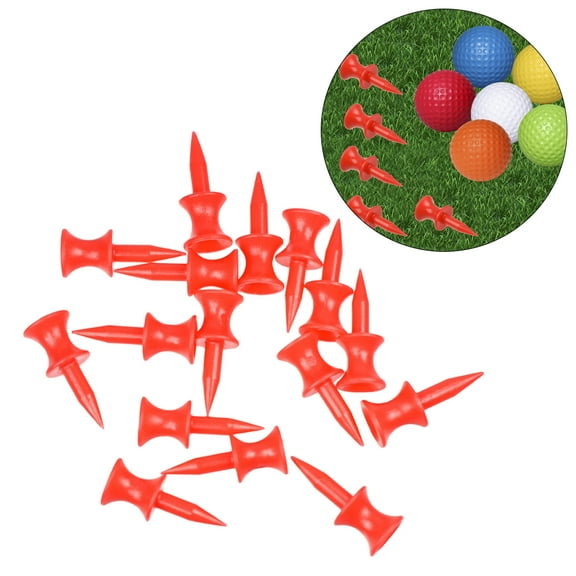Raindrops 50pcs Professional 30mm Tees Double-Deck Ball Tees for Ourdoor Glof Tools Golfers Gifts(Red)