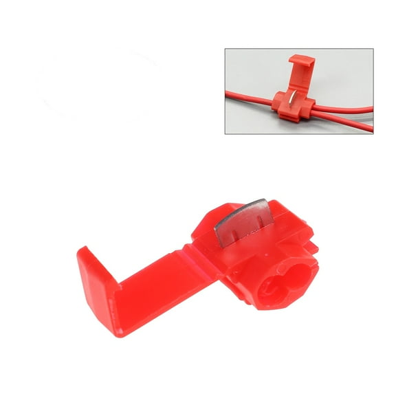 Raindrops 50pcs Red Electrical Cable Connectors Fast Quick Splice Lock Wire Terminals Crimp