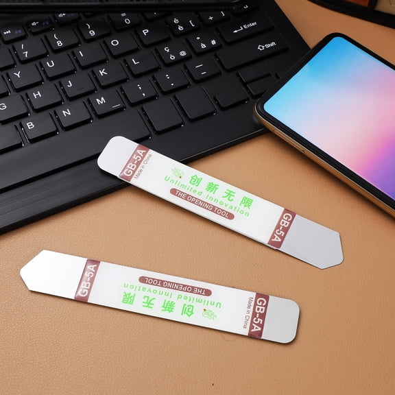Raindrops 5Pcs Stainless Steel Phone Opener with Rubber Handle for Device Disassembly