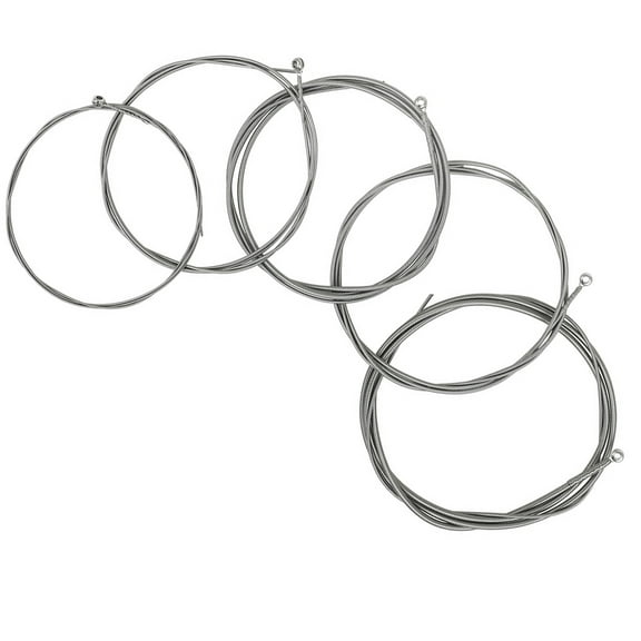 Raindrops Alloy Strings for Instruments Electric Bass Strings Silver 5Pcs