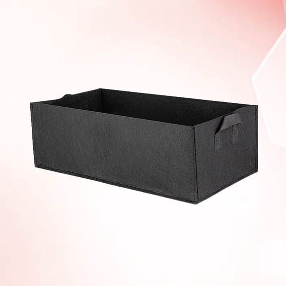 Raindrops 5Pcs Black Square Bag Fabric Root Planter for Indoor Outdoor Use