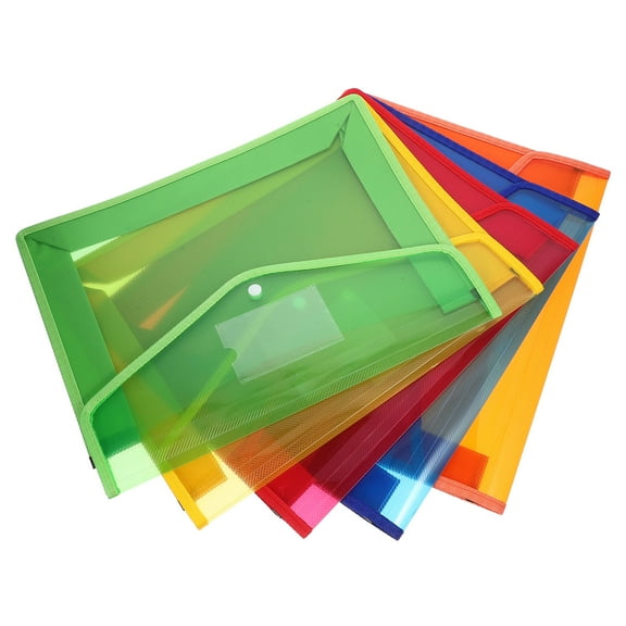 Raindrops 5Pcs Blue Canvas Document Holder for Professionals with Design