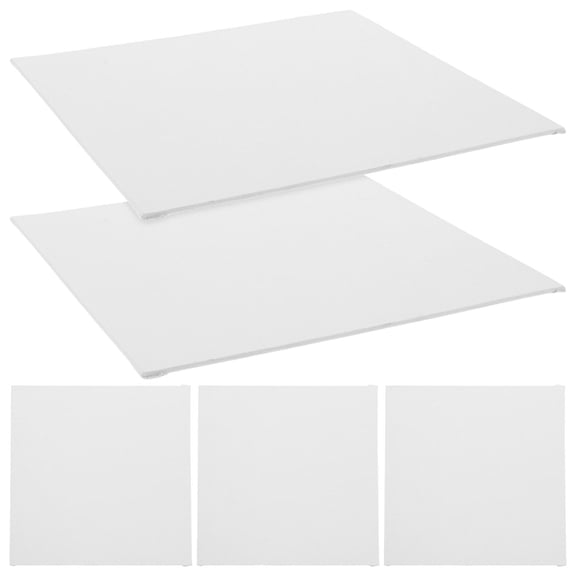Raindrops 5Pcs Canvas Panels White Cotton for DIY Projects for Beginners