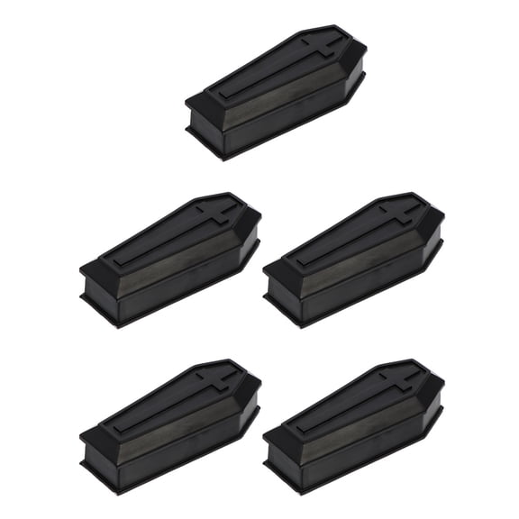 Raindrops 5Pcs Coffin Bulk For Prop And Party Decoration Plastic