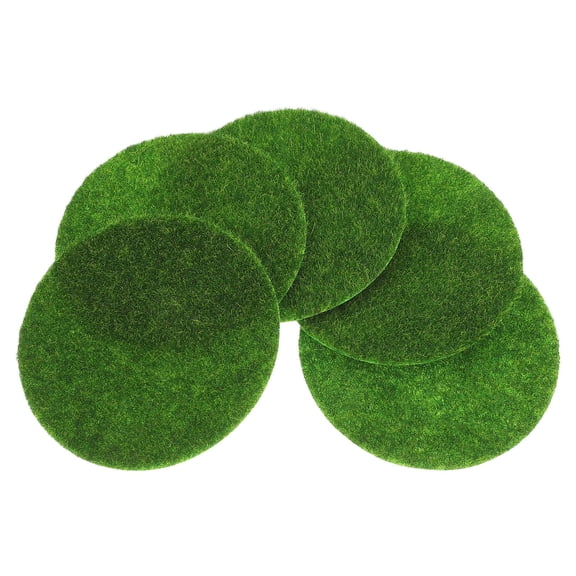 Raindrops 5Pcs Fake Grass Decor for and Craft Enthusiasts 3.93X3.93X0.08in