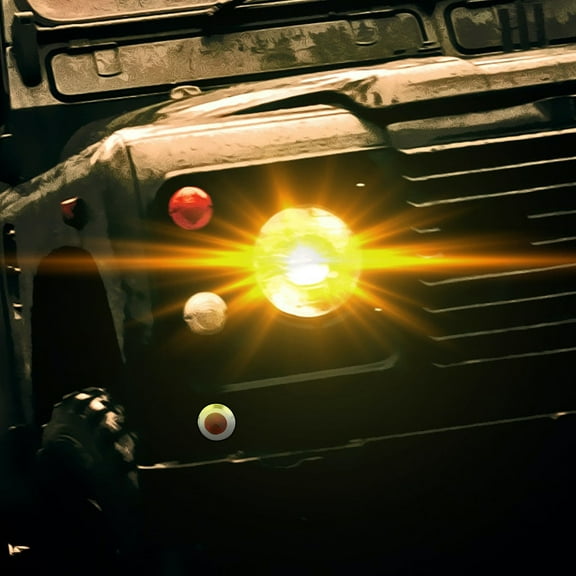 Raindrops 5Pcs Flat Surface SUV Car Lights for Automotive Use with 12V-24V Operation and IP66 Waterproof Blue 12mm