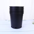 thumbnail image 1 of Raindrops 5Pcs Large Black Plastic Garden Flower Pots with Thickened Wear Resistant Design, 1 of 8