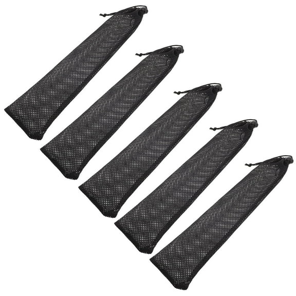 5 Pcs Hanging Bird Feeder Bags Mesh Tube Food Containers Finch Thistle Socks Hummingbird Feeder Nylon Bird Food Holder