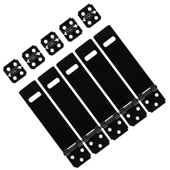 Raindrops 5Pcs Heavy Duty Hasp for General Security Black