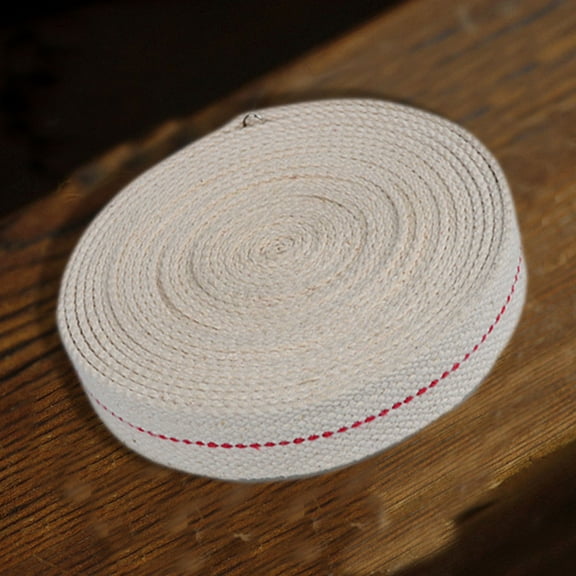 Raindrops Cylindrical Oil Lamp Wick Beige Pure Cotton 5Pack 1 X 197in