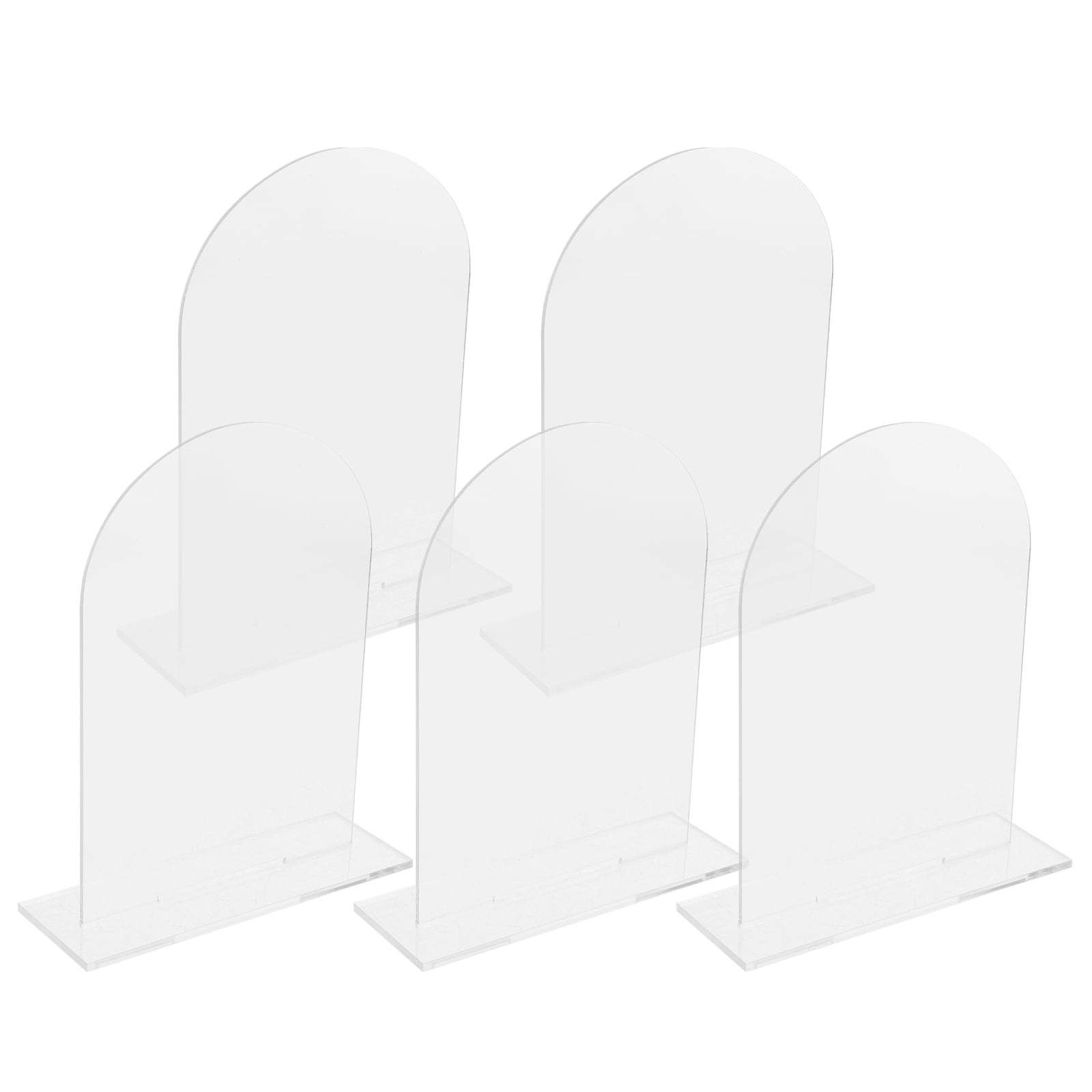 Raindrops 5Pcs Label Display Stand Acrylic Stands Arch Shape For ...