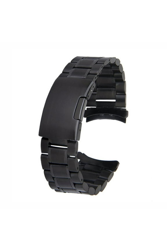 5Pcs Metal Linked Watch Band Replacement Foldover Clasp with Push Button 22mm Width