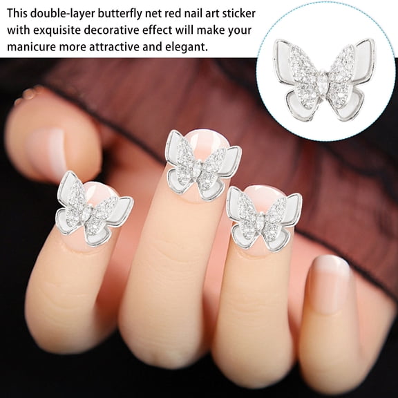 Raindrops DIY Nail Art Studs Silver Copper Elegant Manicure Decor