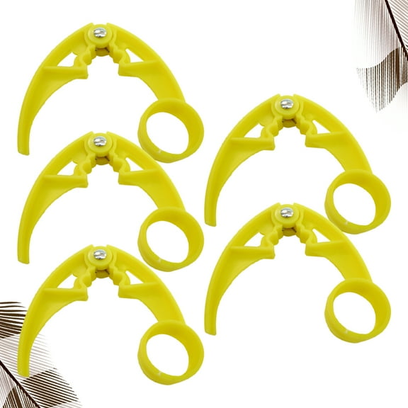 Raindrops Nut Cracker Tool Pliers Yellow Plastic 5pcs for Home Use
