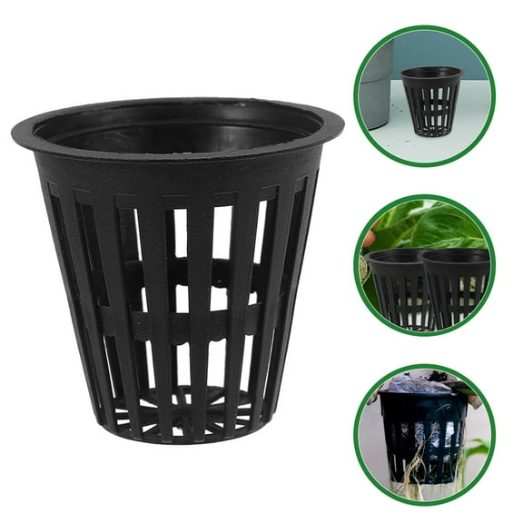 Raindrops Plastic Plant Starter Baskets Mesh Net Cups for Orchids and 5pcs Gardening Supplies
