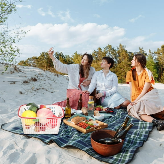 Raindrops 5Pcs Outdoor Picking Basket Plastic for Farmers Markets