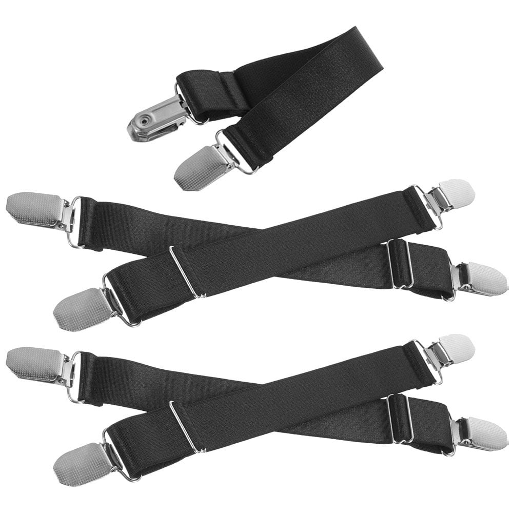 Raindrops Adjustable Boot Straps Black Elastic Pant Clips High ...