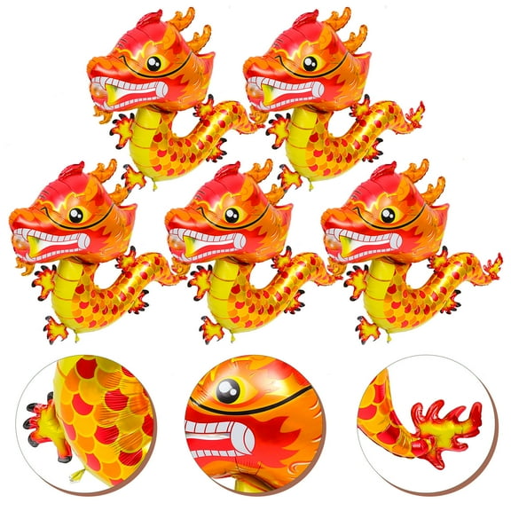 Raindrops 5Pcs Traditional Culture Shaped Balloons Spring Festival Party Decoration Balloons