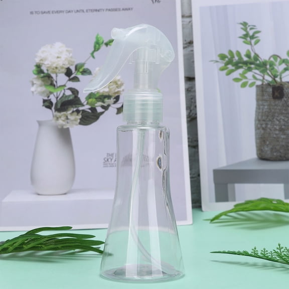 FOMIYES 5Pcs Transparent Plastic Dispensing Fine Mist Sprayer Bottles Refillable One Hand Pressure Sprayer for Storage