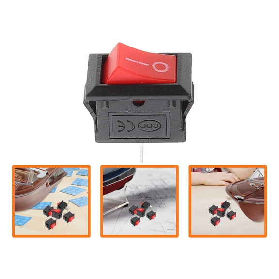 Raindrops 5Pcs Plastic Rocker Switches Toggle Switch Replacement for DIY Tech