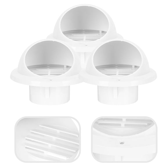 Raindrops 5-Pack Round Chimney Vent Protectors with Craftsmanship and Vent Covers