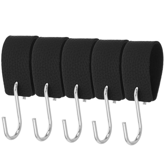 Raindrops 5-Pack Metal S Hooks for Hanging Jeans and Clothes, Practical Design for Bedroom and Closet