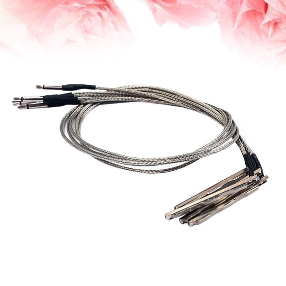 Raindrops 5Pcs Silver Piezo Pickup Stick Bar for Guitar Cigar Box Folk Acoustic 3 String Easy Mount No Noise