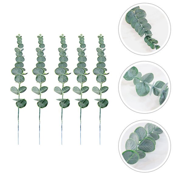 Raindrops Simulation Eucalyptus Home Decor Natural Style Plastic 5Pcs