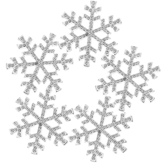 Raindrops 5Pcs Snowflake Buttons for Scrapbooking and Craft